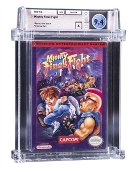 1993 NES Nintendo (USA) "Mighty Final Fight" Sealed Video Game - WATA 9.4/A